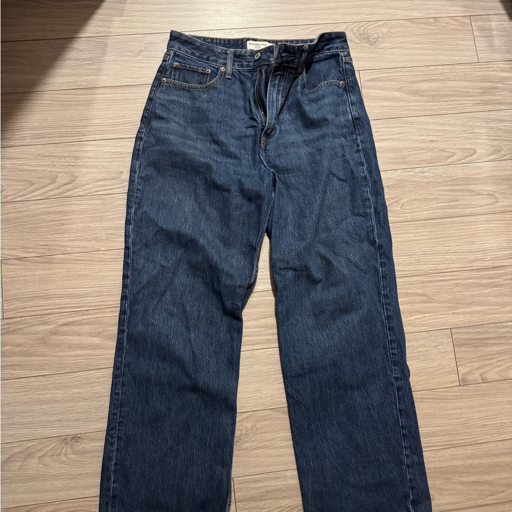 Abercrombie & Fitch Dark Blue Straight Jeans